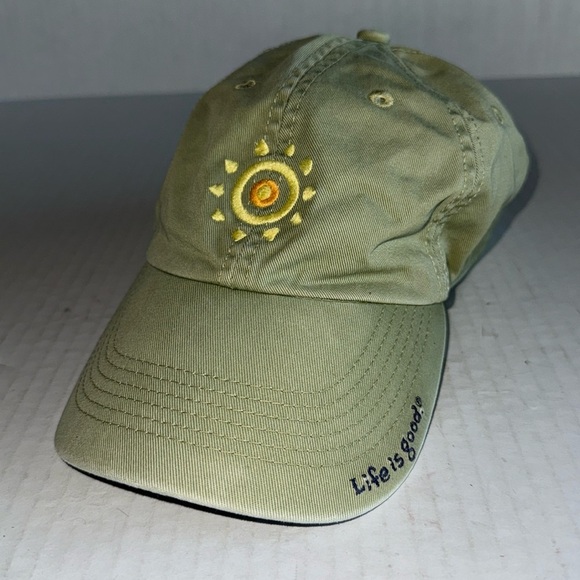 Life Is Good Green Sunny Day Ball Cap - Picture 1 of 6